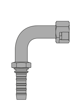 F 1.1/16" ORFS T3/4" (12GS20FFORX90M)