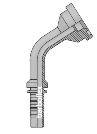 FLANGE 45º SAE 6000 PSI