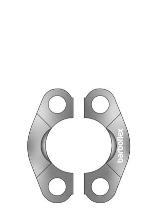 CONJUNTO MEIA FLANGE SAE 3000