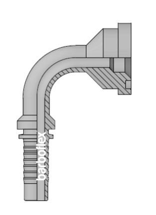 FLANGE 90º SAE 3000 PSI