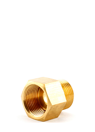 ADAPTADOR MACHO X FÊMEA LATÃO