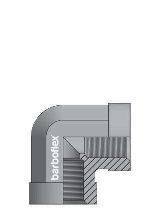 JOELHO 90º BSP FÊMEA - FÊMEA FIXA