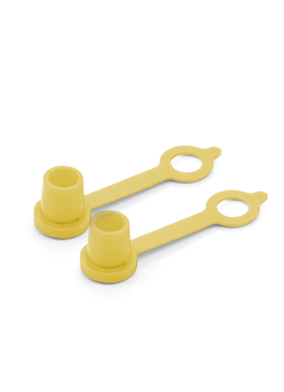 TAMPA PVC COPO LUBRIFICAÇÃO AMARELA