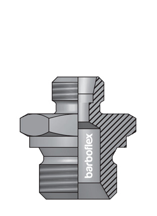 Ly9JbWdzX0FydGlnb3MvQUk1NDMwMDAuanBn.jpg UNIÃO TUBO-ROSCA X BSPP (GE) INOX AISI 316