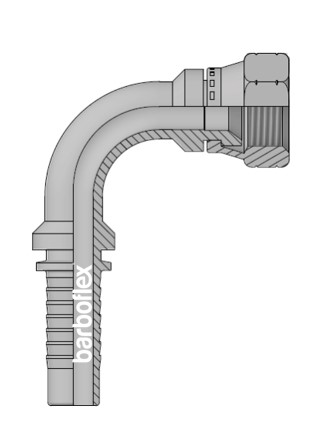 F90º JIC INOX AISI 316
