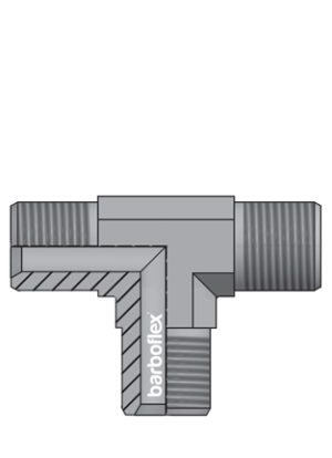 TÊ BSP MACHO-MACHO-MACHO INOX AISI 316