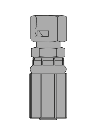 FÊMEA JIS MÉTRICA COM MANGUITO