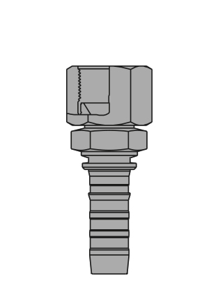 FÊMEA JIS MÉTRICA GATES