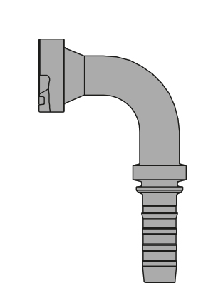 FLANGE 90º SUPERCAT GATES