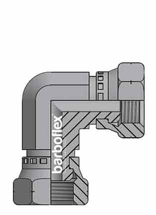 JOELHO BSP 90º FÊMEA - FÊMEA GIRATÓRIO