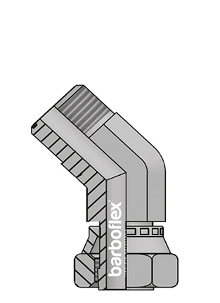 JOELHO 45º BSP MACHO - FÊMEA GIRATÓRIA