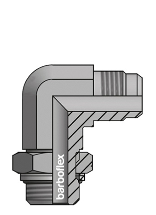 JOELHO 90º JIC MACHO -MACHO BSPP ORIENTÁVEL