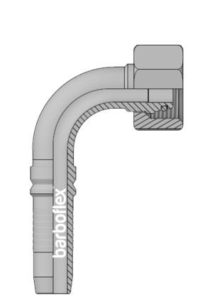 FÊMEA 90º MÉTRICA SÉRIE S INTERLOCK