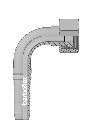 FÊMEA ORFS 90º INTERLOCK
