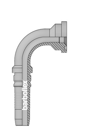 FLANGE 90º SAE 3000 PSI INTERLOCK