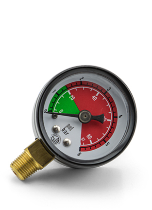 MANÓMETRO VERTICAL BICOLOR