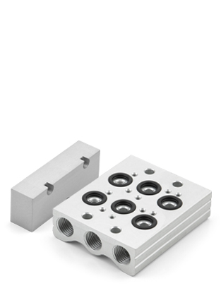 PLACAS BASE P/ELECTROVÁLVULAS 1/4”